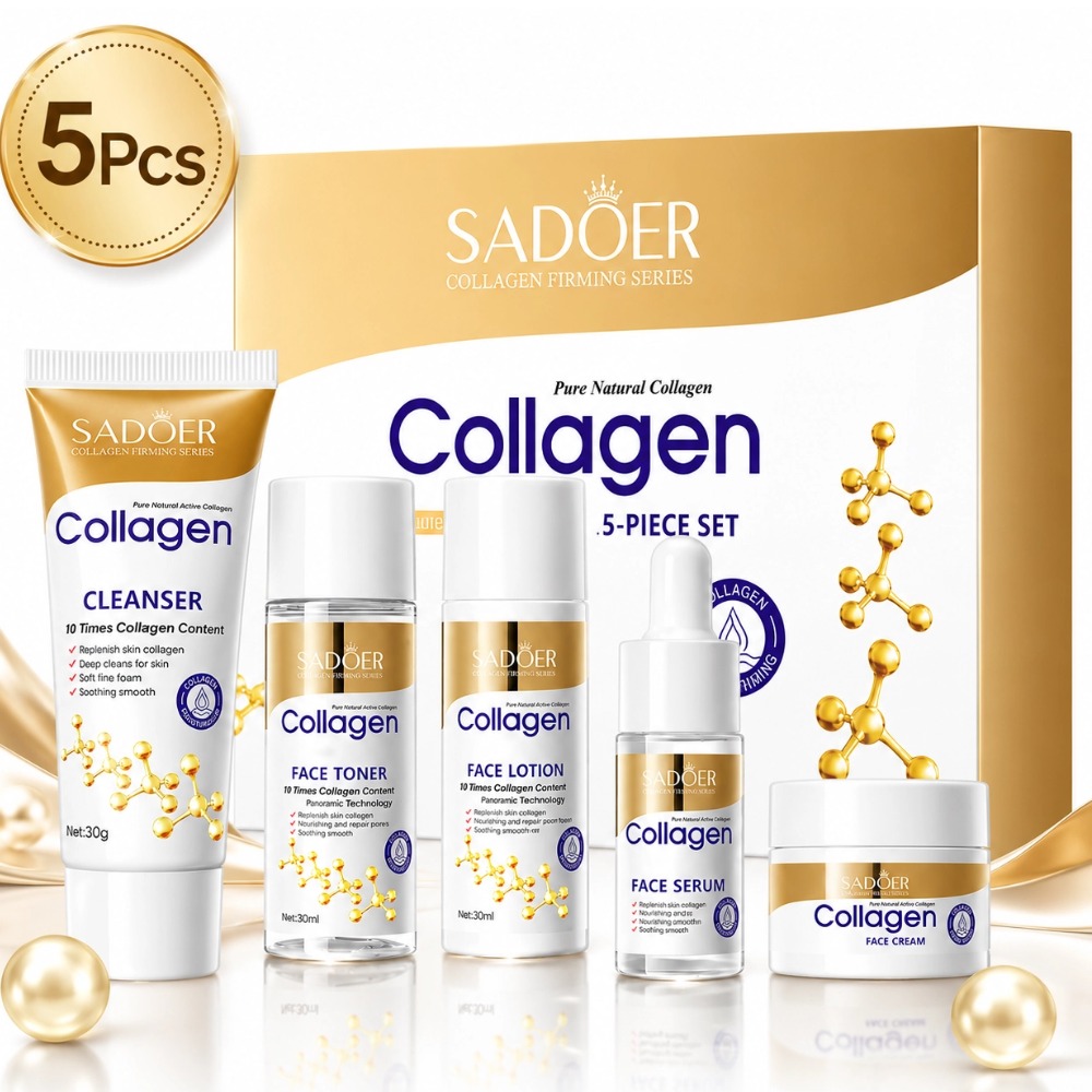 Luxury Skincare Wholesale - Kolajen 5 Parça Cilt Bakım Seti