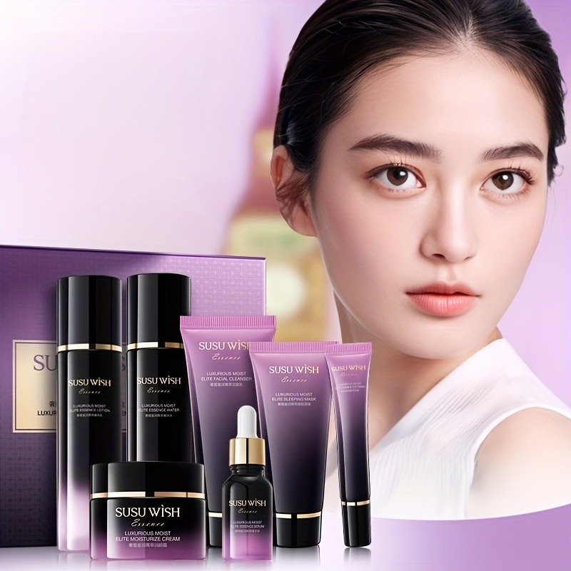 Luxury Skincare Routine - Lüks ve Zarif Dokuz Parçalı Nemlendirici