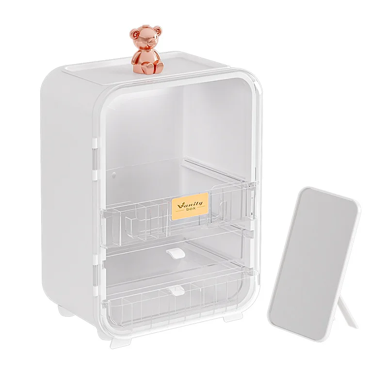 Luxury Skincare Organizer - İskandinav Lüks Masaüstü Kozmetik Saklama Kutusu
