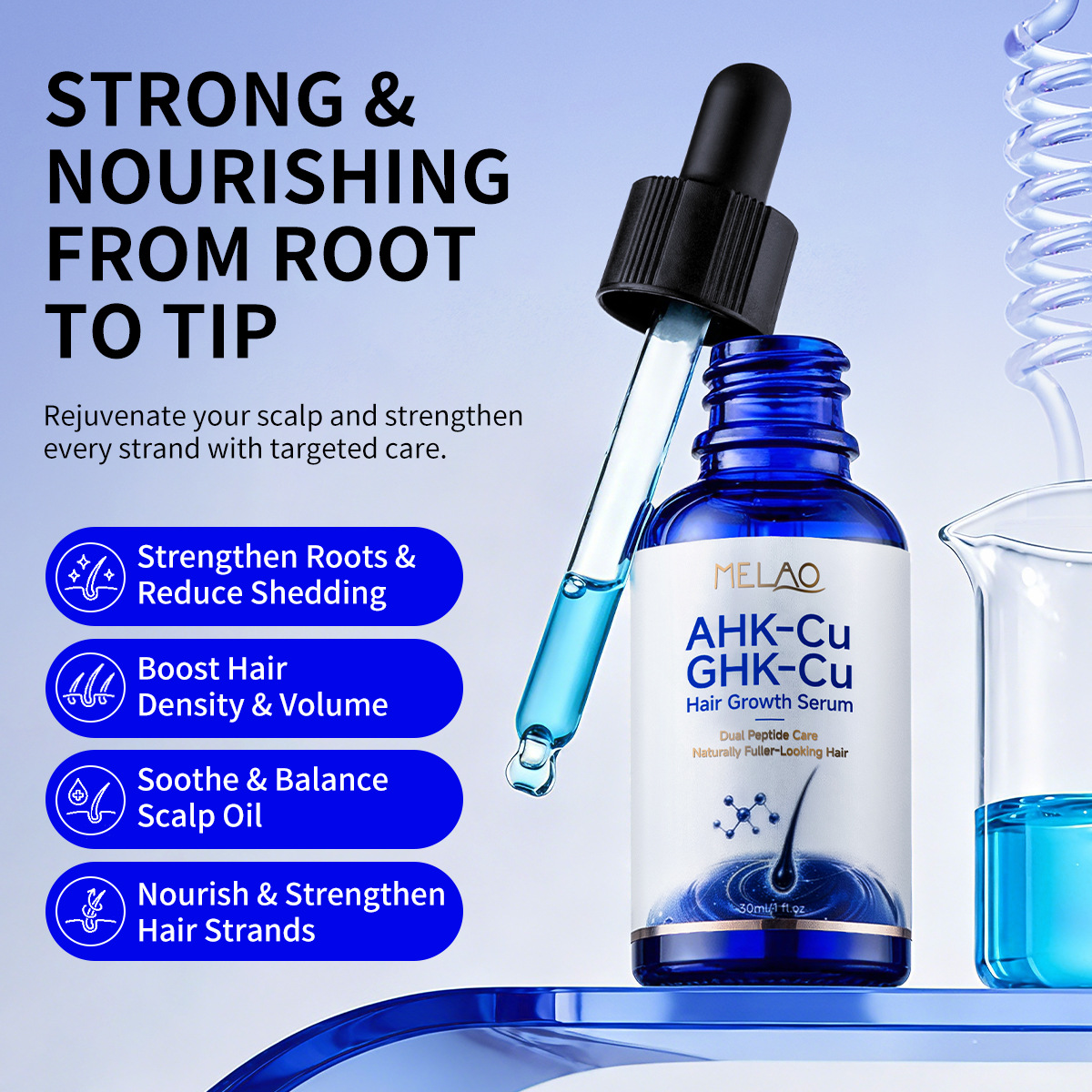 30ml Bakır Çift Peptitli Saç U - Growth Factor Serum incelemesi ve fiyatı
