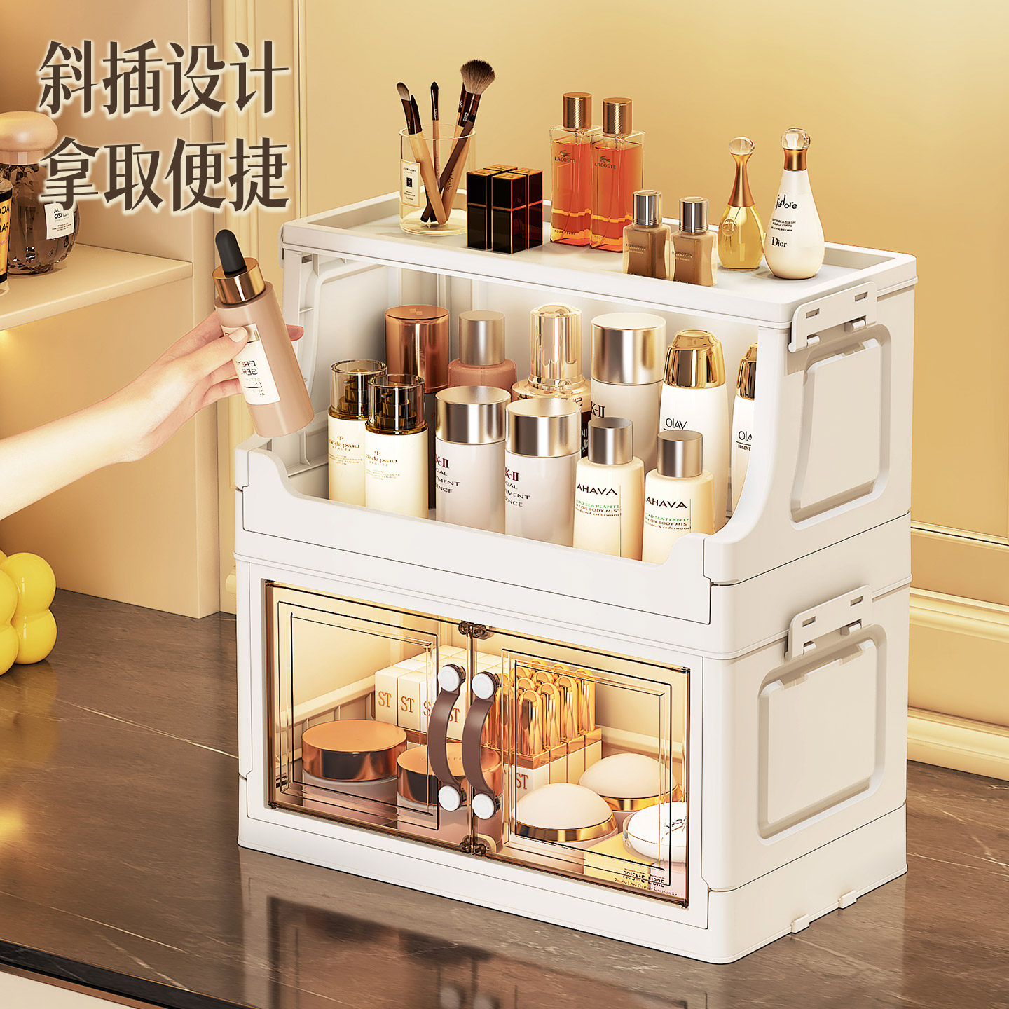 Çok Katmanlı Masaüstü Cilt Bak - Luxury Skincare Organizer incelemesi ve fiyatı