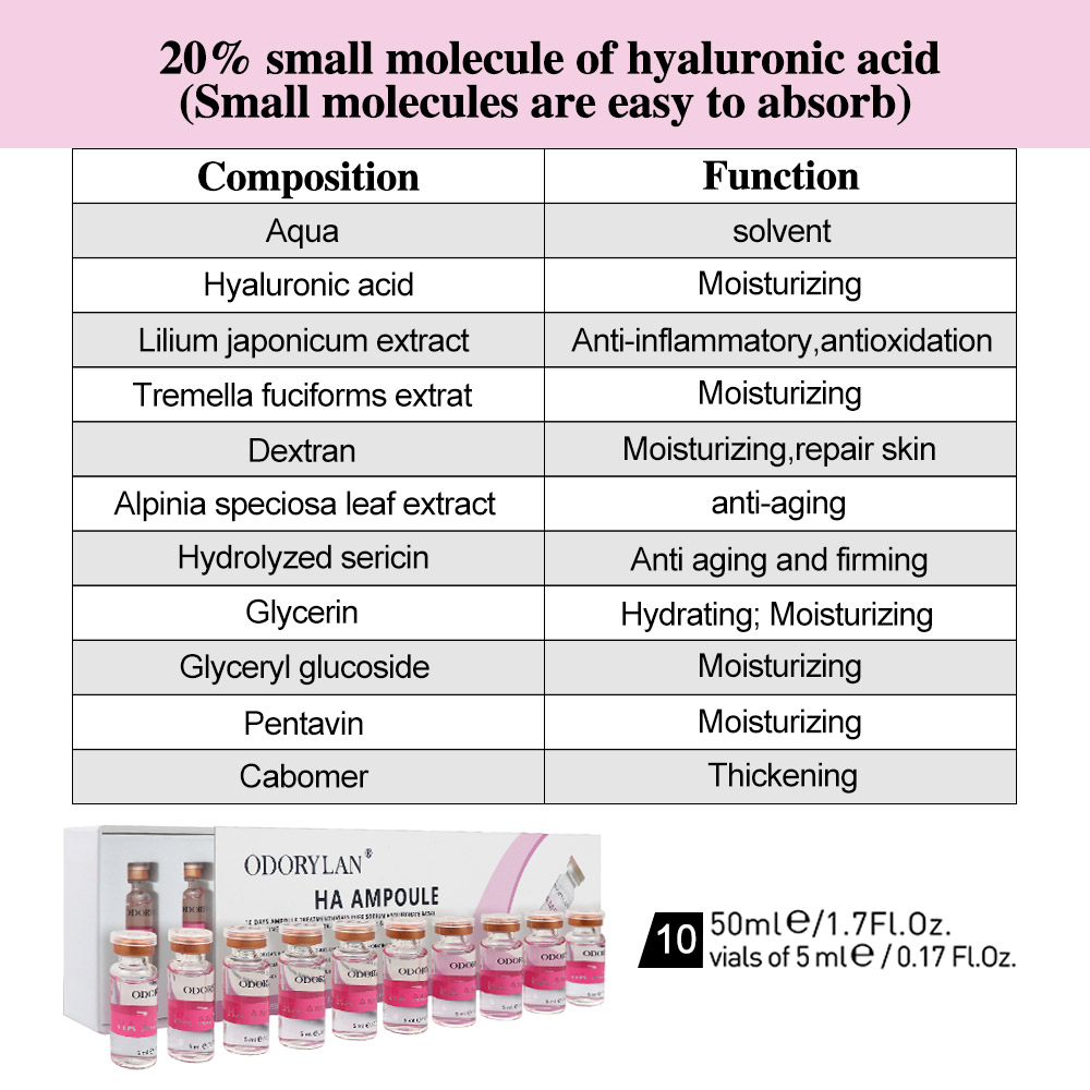 Hyaluronik asit yüz Serum özü  - Luxury Skincare Wholesale incelemesi ve fiyatı