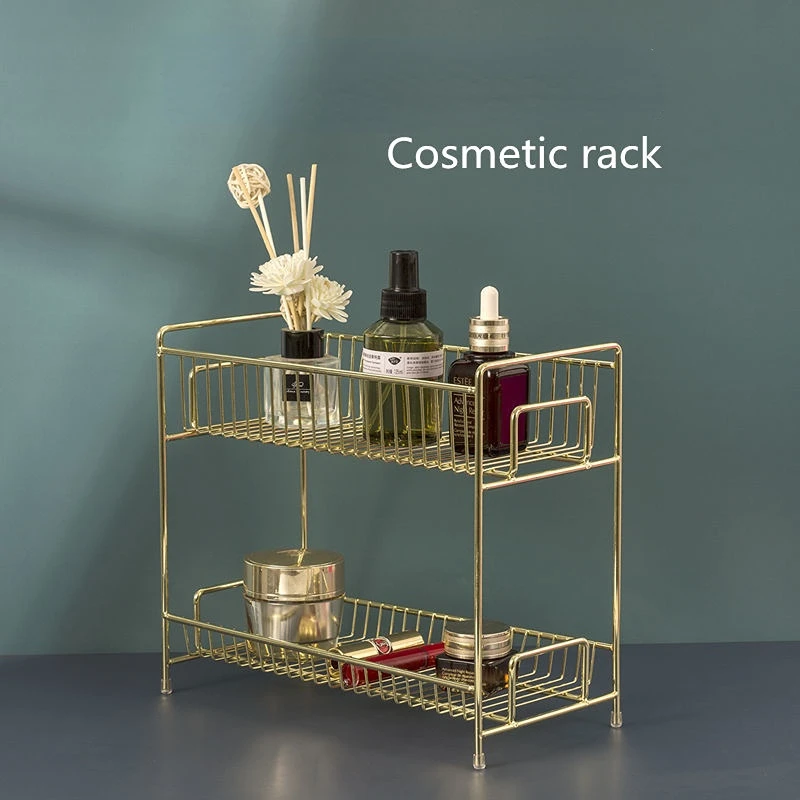 Lüks Metal Altın Rengi Kozmeti - Luxury Skincare Organizer incelemesi ve fiyatı