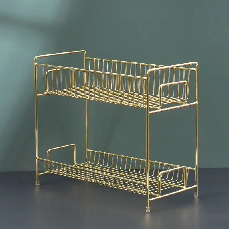 Lüks Metal Altın Rengi Kozmeti - Luxury Skincare Organizer incelemesi ve fiyatı