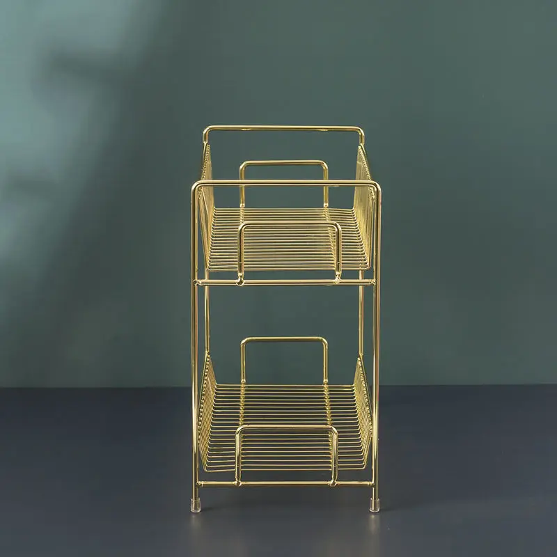 Lüks Metal Altın Rengi Kozmeti - Luxury Skincare Organizer incelemesi ve fiyatı